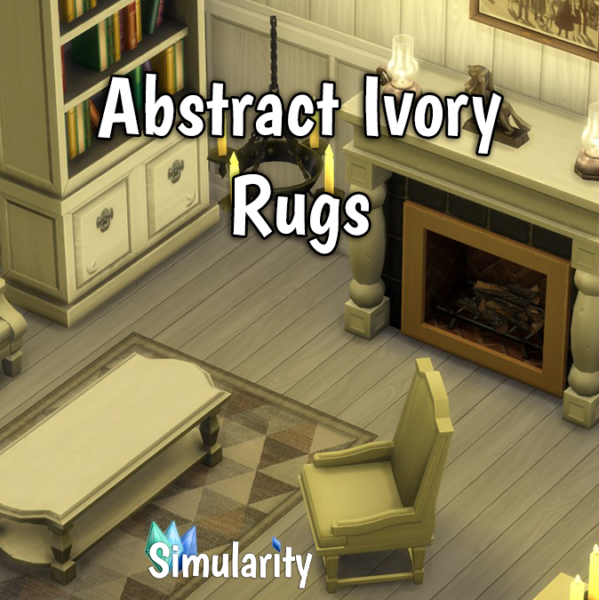 Abstract Ivory Rugs Main
