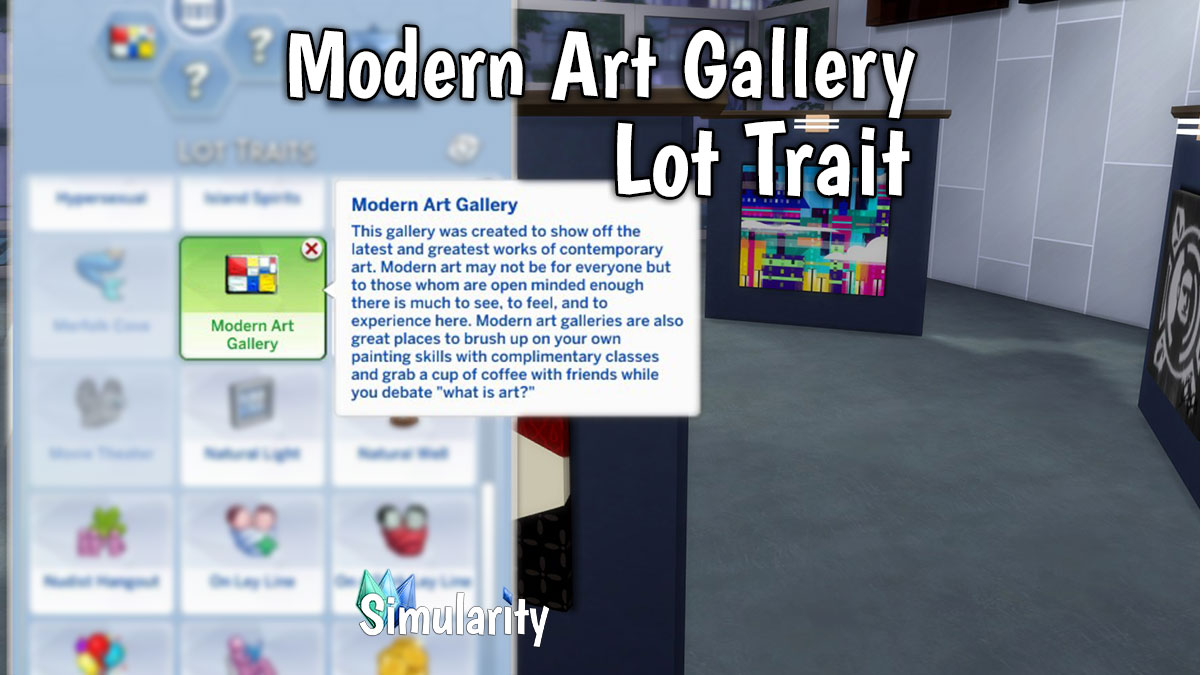 Modern Art Gallery Lot Trait