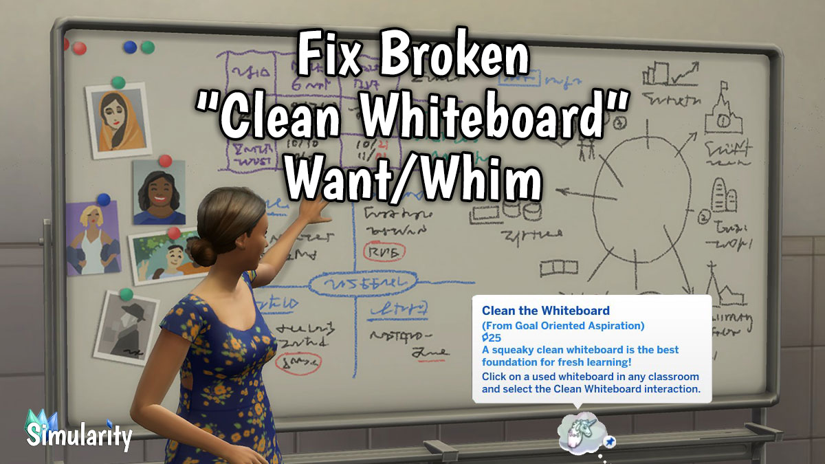 Fix Broken Want of Clean Whiteboard Mod