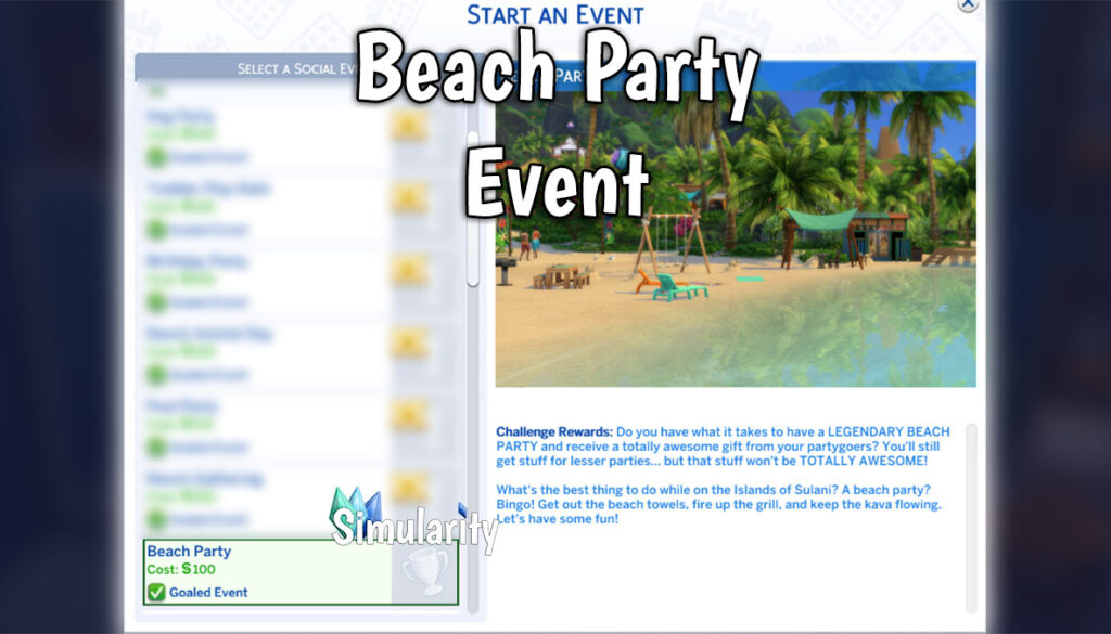 Beach Party Event