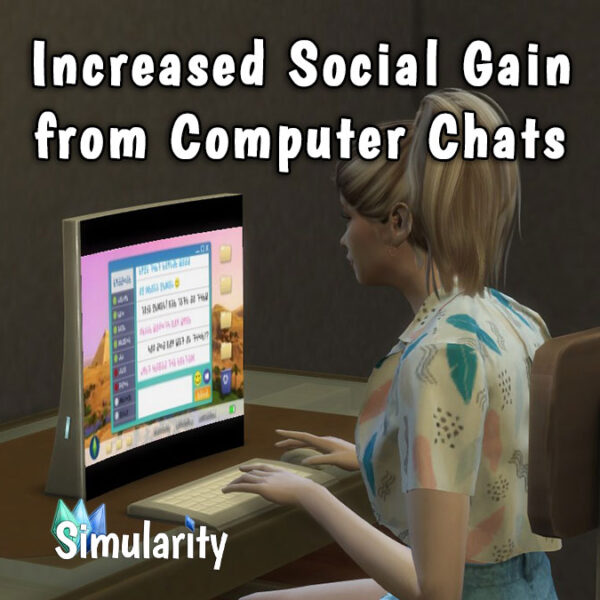 Increased Social Gain from Computer Chats