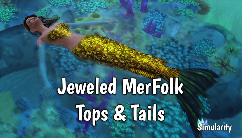 Jeweled Merfolk tops and tails