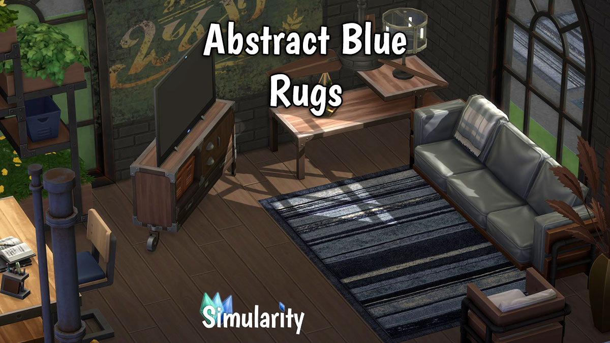 Abstract Blue Rugs