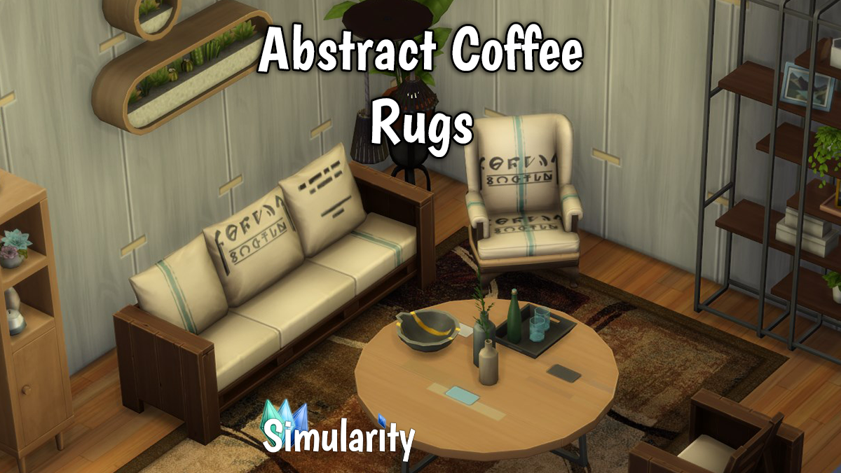 Abstract Coffee Rugs