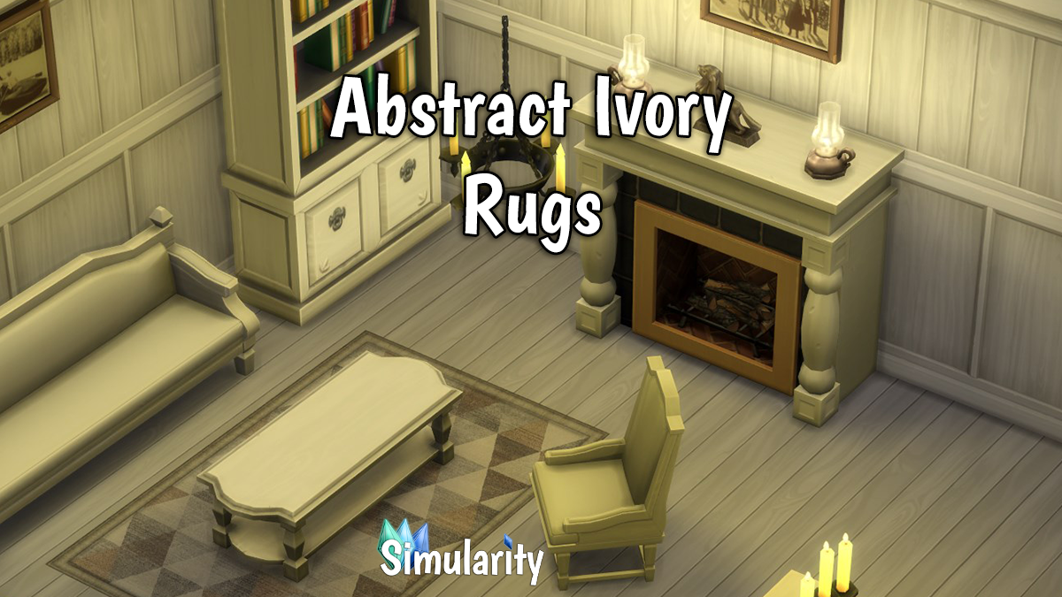 Abstract Ivory Rugs